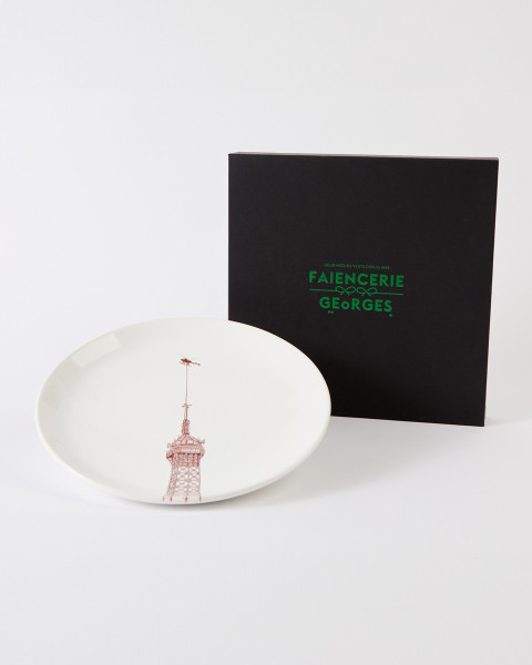 Plate FaĂŻencerie Georges from the 330 Meters Collection