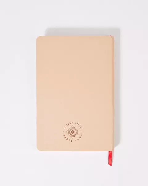 Carnet Rose Poudré A5 avec la tour Eiffel